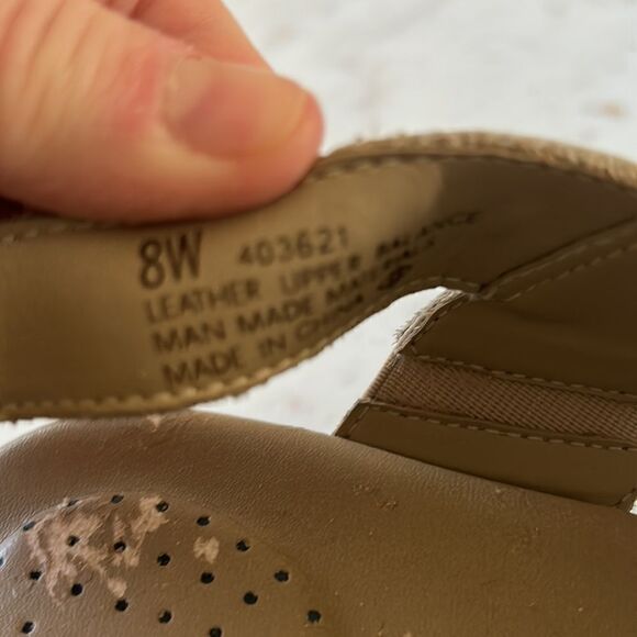 Ultrasoft Red Cross tan leather Velcro strap sandals 8W‎ - Picture 8 of 11